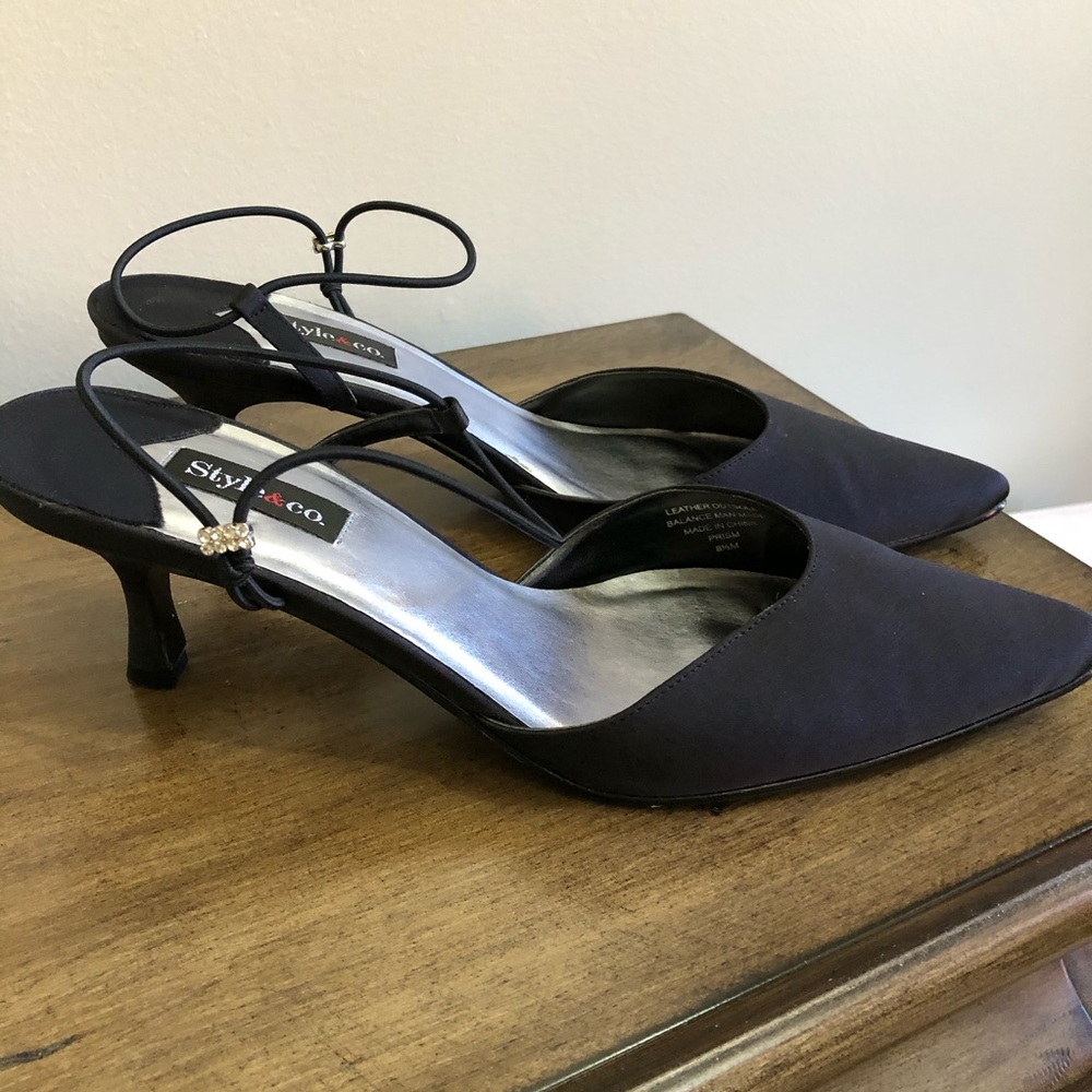 - STYLE & CO NEW Black Heels 8.5M